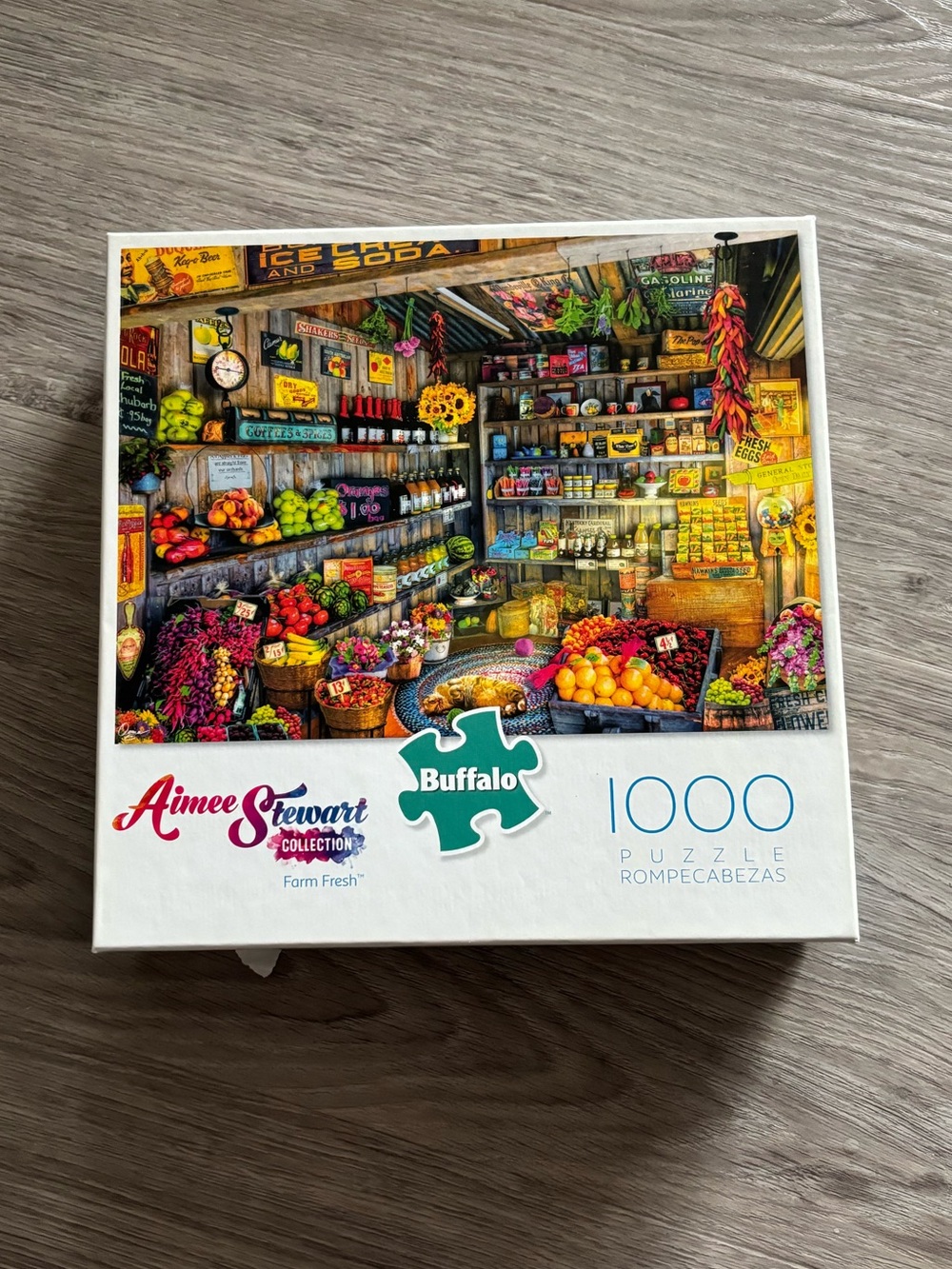 Aimee Stewart 1000-Piece Farm Fresh Puzzle - Colorful Market - Buffalo